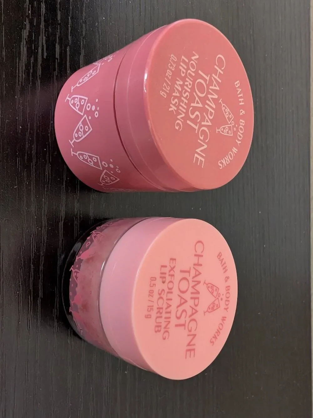 Bath & Body Works Champagne Toast Nourishing Lip Mask and Exfoliating Lip Scrub